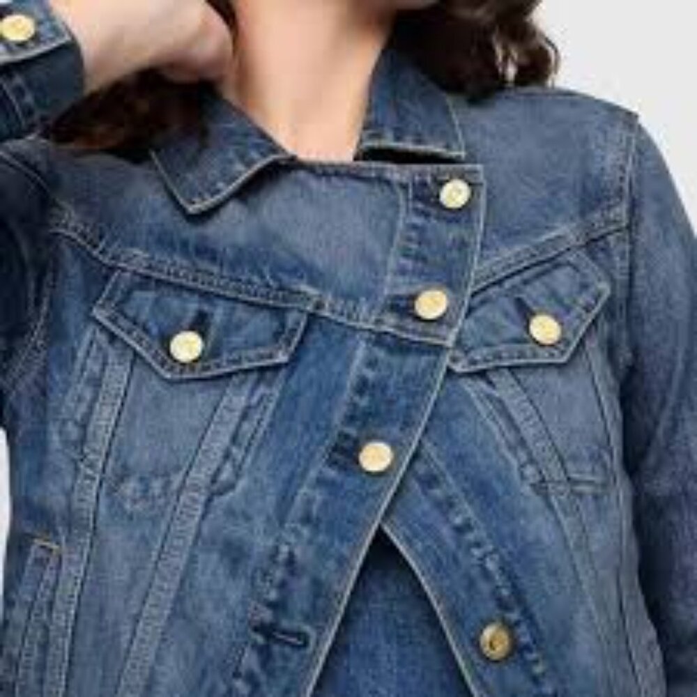 NWT: Gap X Cult Gaia Asymmetrical Denim Jacket - Picture 3 of 7
